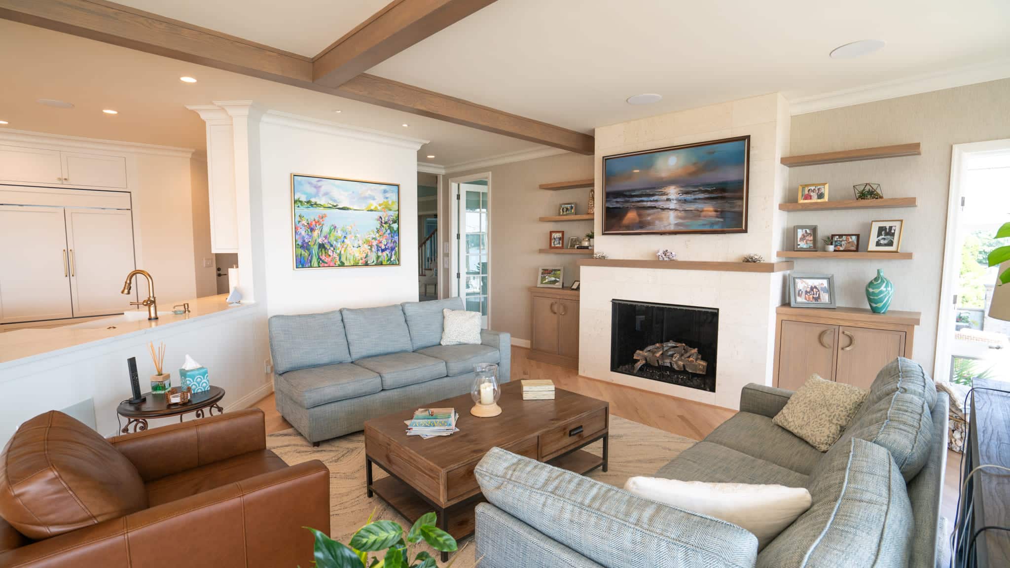 Great Neck custom home build on the waterfront of Broad Bay